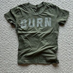 Green 'BURN' Graphic T-Shirt